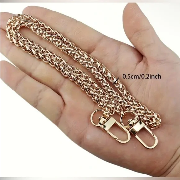 Gold-Toned Metal Crossbody Replacement Chain • NWOT - Picture 2 of 4